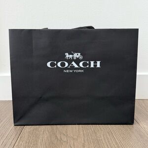 Coach Boutique Small Paper Shopping Bag Black